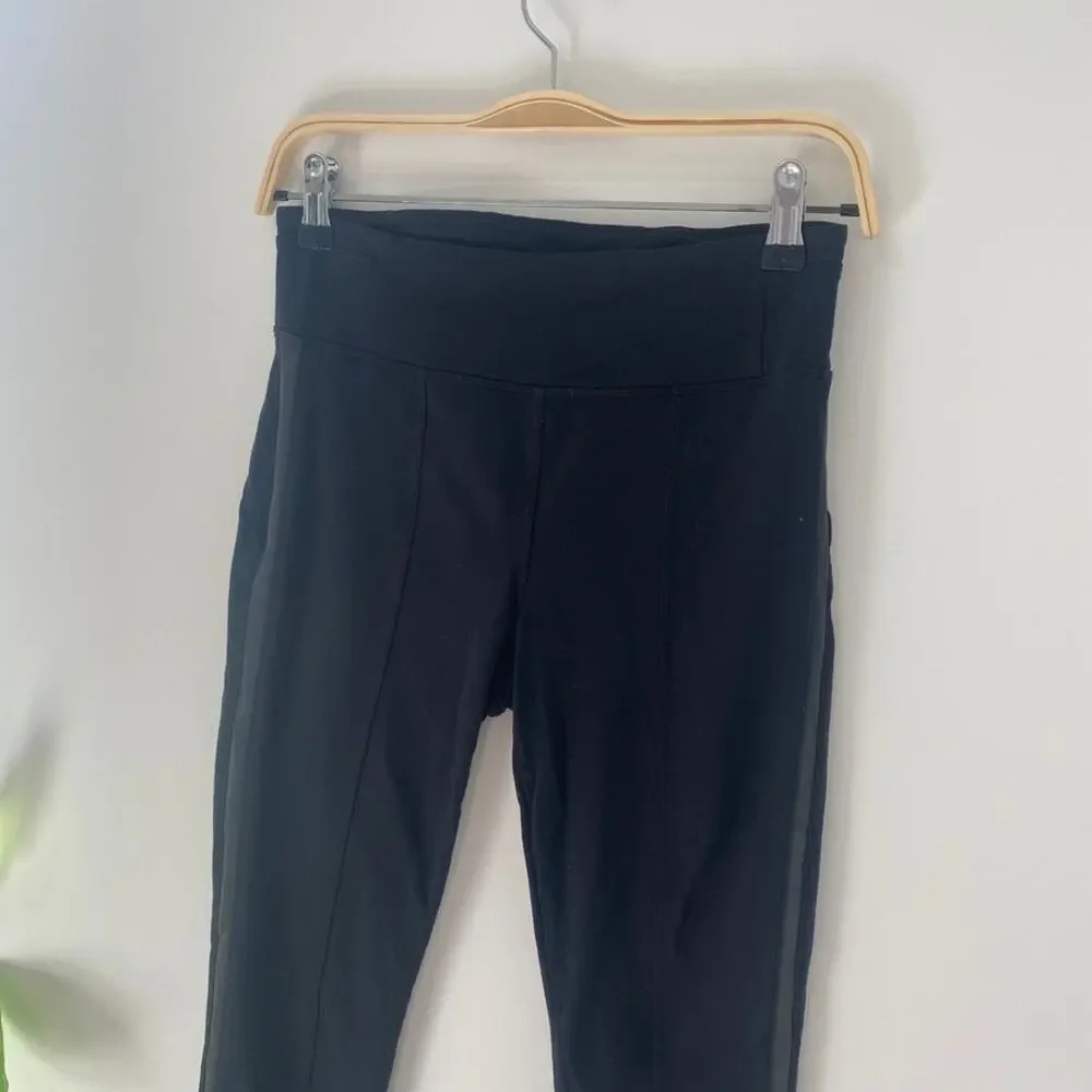 Athleta Metro 7/8 Black Leggings Size Small